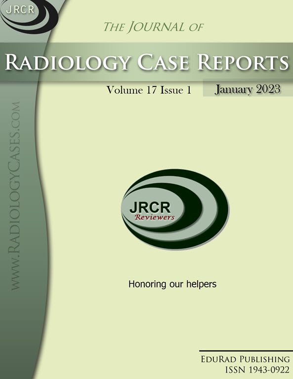Journal of Radiology Case Reports January 2023 issue - Cover page: Honoring our helpers